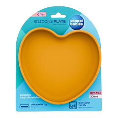 Posodica Canpol babies Silicone Suction Plate Yellow 300 ml