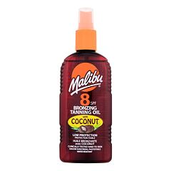 Zaščita pred soncem za telo Malibu Bronzing Tanning Oil Coconut SPF8 200 ml