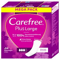 Ščitniki perila  Carefree Plus Large Unscented 48 kos