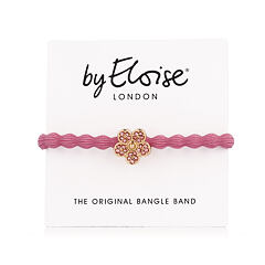 Elastika za lase By Eloise London Bling Charms Daisy Flower 1 kos Rose Pink