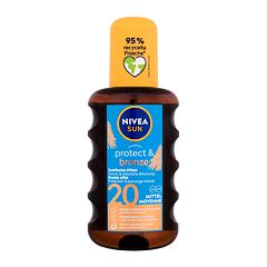 Zaščita pred soncem za telo Nivea Sun Protect & Bronze Oil Spray SPF20 200 ml