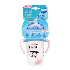 Skodelica Canpol babies Exotic Animals Non-Spill Expert Cup With Weighted Straw Pink 270 ml