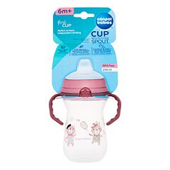 Skodelica Canpol babies Bonjour Paris First Cup Pink 6m+ 250 ml