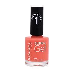 Lak za nohte Rimmel London Super Gel STEP1 12 ml 047 Spiced Coral