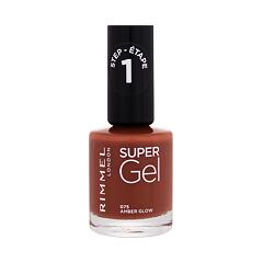 Lak za nohte Rimmel London Super Gel STEP1 12 ml 075 Amber Glow