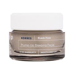 Nočna krema za obraz Korres Black Pine Plump-Up Sleeping Facial 40 ml