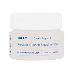 Nočna krema za obraz Korres Greek Yoghurt Probiotic Quench Sleeping Facial 40 ml