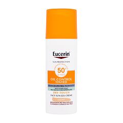 Zaščita pred soncem za obraz Eucerin Sun Oil Control Tinted Dry Touch Sun Gel-Cream SPF50+ 50 ml Light