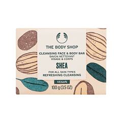 Trdo milo The Body Shop Shea Cleansing Face & Body Bar 100 g