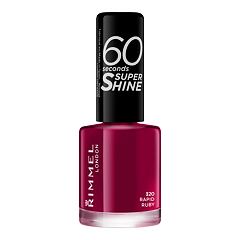 Lak za nohte Rimmel London 60 Seconds Super Shine 8 ml 320 Rapid Ruby