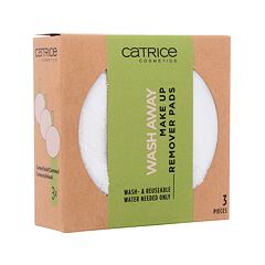 Blazinice za odstranjevanje ličil Catrice Wash Away Make Up Remover Pads 3 kos