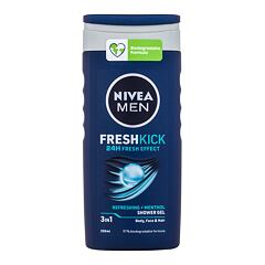 Gel za prhanje Nivea Men Fresh Kick Shower Gel 3in1 250 ml