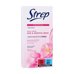 Izdelki za depilacijo Strep Crystal Wax Strips Face & Sensitive Areas Normal Skin 20 kos