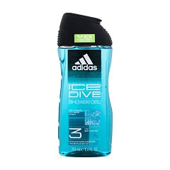 Gel za prhanje Adidas Ice Dive Shower Gel 3-In-1 New Cleaner Formula 250 ml