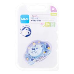 Duda MAM Night Silicone Pacifier 0m+ Rocket 1 kos