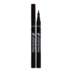 Svinčnik za obrvi Rimmel London Brow Pro Micro 24HR Precision-Stroke Pen 1 ml 004 Dark Brown