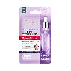 Maska za področje okoli oči L'Oréal Paris Revitalift Filler HA Cooling Tissue Eye Serum-Mask 11 g