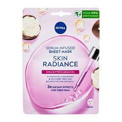 Maska za obraz Nivea Skin Radiance Serum Infused Sheet Mask 1 kos