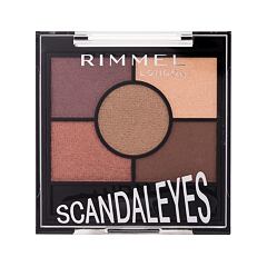 Senčilo za oči Rimmel London Scandaleyes 5 Pan Eyeshadow Palette 3,8 g 003 Rose Quartz