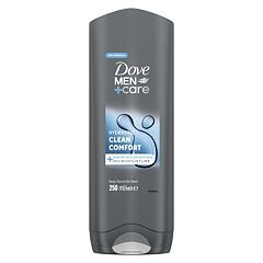 Gel za prhanje Dove Men + Care Hydrating Clean Comfort 250 ml