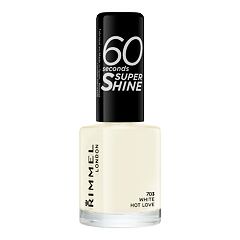 Lak za nohte Rimmel London 60 Seconds Super Shine 8 ml 703 White Hot Love