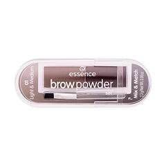 Puder za obrvi Essence Brow Powder Set 2,3 g 01 Light & Medium