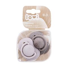 Duda LOVI Harmony Dynamic Soother Boy 0-3m 2 kos