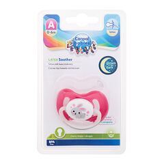 Duda Canpol babies Bunny & Company Latex Soother Pink 0-6m 1 kos