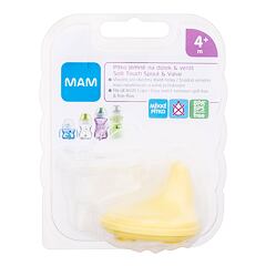 Skodelica MAM Spout & Valve Soft Touch 4m+ Yellow 1 kos