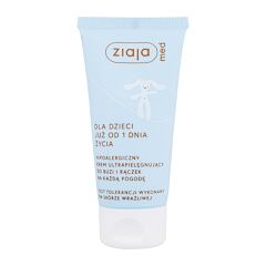 Dnevna krema za obraz Ziaja Med Kids Hypoallergenic Ultra Soothing Face and Hand Cream 50 ml