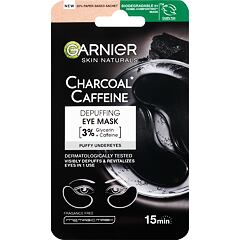 Maska za področje okoli oči Garnier Skin Naturals Charcoal Caffeine Depuffing Eye Mask 5 g