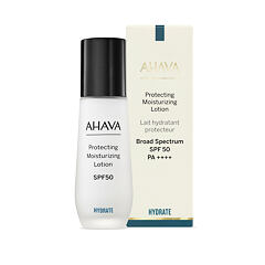 Dnevna krema za obraz AHAVA Hydrate Protecting Moisturizing Lotion SPF50 50 ml