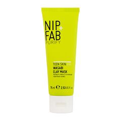 Maska za obraz NIP+FAB Purify Teen Skin Fix Wasabi Clay Mask 75 ml