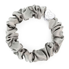 Elastika za lase By Eloise London Silk Scrunchie Silver Heart 1 kos Moonlight