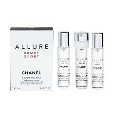 Toaletna voda Chanel Allure Homme Sport polnilo 3x20 ml 20 ml