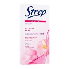 Izdelki za depilacijo Strep Crystal Wax Strips Body Quick And Effective Normal Skin 20 kos