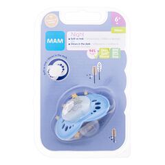 Duda MAM Night Silicone Pacifier 6m+ Sky 1 kos