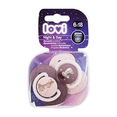 Duda LOVI Night & Day Dynamic Soother Girl 6-18m 2 kos