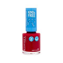 Lak za nohte Rimmel London Kind & Free 8 ml 156 Poppy Pop Red