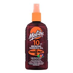 Zaščita pred soncem za telo Malibu Bronzing Tanning Oil Passion Fruit Oil SPF10 200 ml