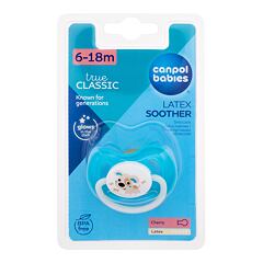 Duda Canpol babies Bunny & Company Latex Soother Turquoise 6-18m 1 kos poškodovana embalaža