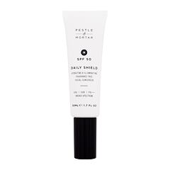 Zaščita pred soncem za obraz Pestle & Mortar Daily Shield Hydrating & Illuminating Facial Sunscreen SPF50 50 ml