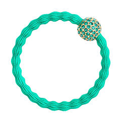 Elastika za lase By Eloise London Bling Charms Disco Ball 1 kos Emerald Green