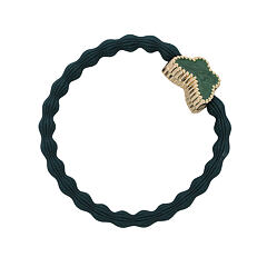 Elastika za lase By Eloise London Enamel Gold Butterfly 1 kos Bottle Green