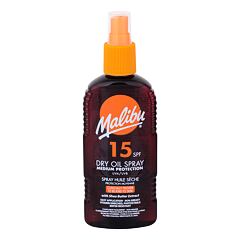 Zaščita pred soncem za telo Malibu Dry Oil Spray SPF15 200 ml