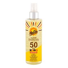 Zaščita pred soncem za telo Malibu Kids Clear Protection SPF50 250 ml