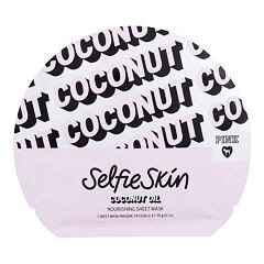 Maska za obraz Pink Selfie Skin Coconut Oil Sheet Mask 1 kos