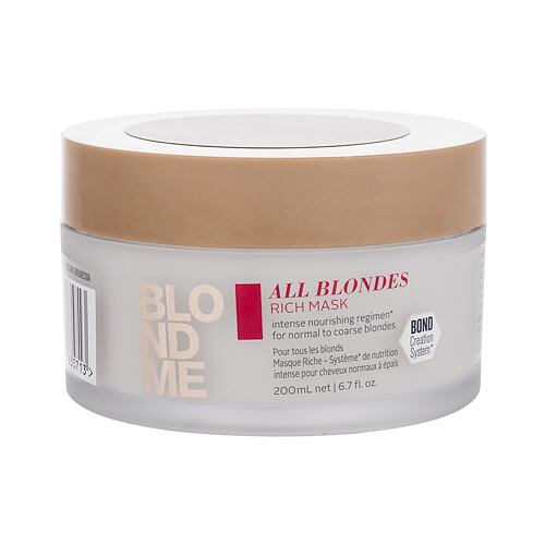 Maska za lase Schwarzkopf Professional Blond Me All Blondes Rich Mask 200 ml