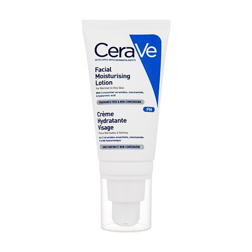 Nočna krema za obraz CeraVe Moisturizing Facial Lotion 52 ml