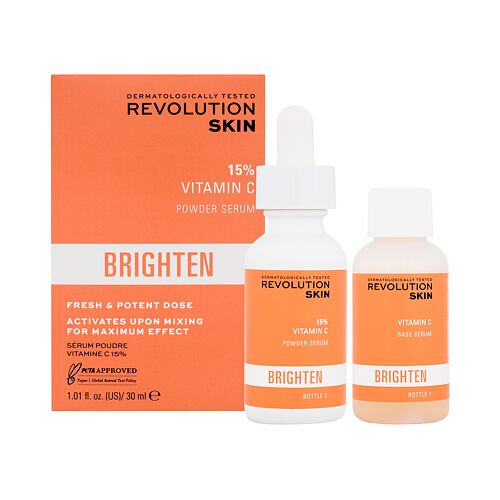 Serum za obraz Revolution Skincare Brighten 15% Vitamin C Powder Serum 30 ml